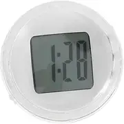 Self Adhesive Digital Car Dashboard Clock Compact Hour Format Auto Interior Decoration Easy Installation for Vehicles White