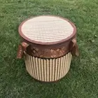Handmade Bamboo Egg Basket Handheld Food Vegetable Storage Basket New Year