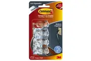 Command Clear Medium Cord Organiser with Strips (4 Pack)