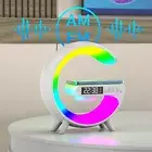 Wireless Speaker Charger Table Lamp with Alarm Clock Night Light LED Table Lamp