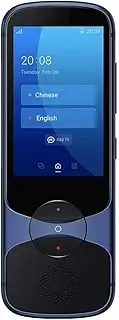 Language Translator Device, Two Way Instant Voice Translator, with Camera Translation, Supports 59 Languages, for Travelling Learning Business,Blue Happy Many Times Lofty Ambition KeYJ