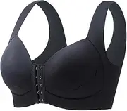 [Generic] Plus Size Bra Underwear for Women with Small Chest and Flat Chest Showing Big Gathered Outward Expansion Anti Drooping Seamless No Ring Bra Wireless Support Bras for Women