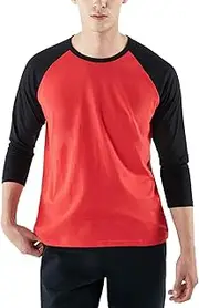 [TSLA] Men's Long Sleeve Shirts, Dynamic Casual Soft Cotton T-Shirts & 3/4 Sleeve Baseball Shirts, Cool Dry Outdoor Work Shirt