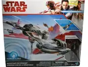 Star Wars Force Link Resistance Ski Speeder W/Captain Poe Dameron 2017 Last Jedi