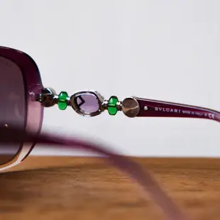 BVLGARI Jewelry Cat Eye Sunglasses 寶格麗 寶石貓眼墨鏡 義大利製