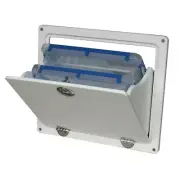 Boat Tackle Storage Drawer - White polymer 2 Tray Tilt Storage - SAW 38274