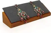 Jewellery Stand Earring Display Stand Solid Wood Jewelry Display Stand Necklace Pendant Earring Showcase Organizer Triangular Plane Display for Show Jewellery Stand Display (Color : A)