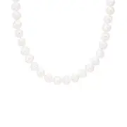 Silver 50cm 7mm Cult F/w Pearl Necklace in White