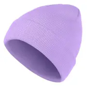 Unisex Cute Kids Beanie for Girls Boys Slouchy Warm Baby One Size Light Purple