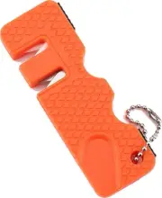 Orange Kitchen Knife Sharpener Outdoor For Pocket Scissors Sharpening Stone Tool