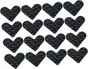 16pcs Heart Shaped Non Skid Rug Pad Stickers Double Sided Carpet Tape for Hardwood Tile Floors Removable Carpet Grippers Prevents Curling