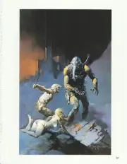 1996 full Color Plate "Battlefield Earth" by Frank Frazetta Fantastic GGA Print