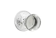 Emtek Passage Polished Chrome Providence Crystal + Lancaster Rosette Door Knob