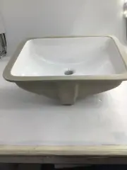 20" Rectangular Undermount Bathroom Sink-WHITE
