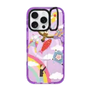 iPhone 16 Pro Impact Ring Stand Case MagSafe Compatible Kites over the rainbow