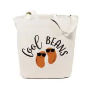 The Cotton & Canvas Co. Cool Beans Reusable Grocery Bag and Farmers Market To...
