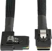 Xiwai Ultra Slim Flat Right Angled 90 Degree Mini SAS 36pin SFF-8087 to 8087 Data Raid Cable 80cm