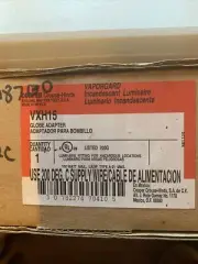 NIB Crouse Hinds VXH15 Vaporgard Incandescent Globe Adapter 150w
