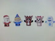 Rudolph the Red-Nosed Reindeer 5-Piece Finger Puppet Set - NEW