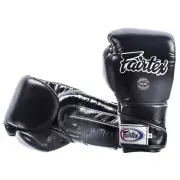 New FAIRTEX-Angular Full Wrist Closure Sparring Gloves/Black (BGV6)
