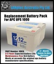 NEW Replacement Battery Pack RBC6 for APC UPS 1000 Tower SU1000I SMT1000I BP1000
