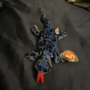 Ty Beanie Baby Lizzy Lizard 1995 4th Generation