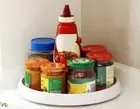 Lazy Susan Carousel Turntable Pantry Storage Kitchen Organiser Tray Can Spice