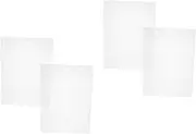 SHOWERORO 4 Pcs Mail Holder Over The Door File Organizer File Organizer for Desk Wall File Pocket File Holder Wall Hanging Paper Magazine Organizer Office Wall Organization Pp Transparent