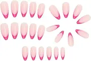 Wrong Nails, Artificial Nails - Almond Fake Nails, Reusable Glossy 24 Nail Press Manicure Art for Women, Press Nails for Women Ideal for Any Occasion These Press Nails