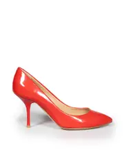 Red Shiny Patent Leather Pumps