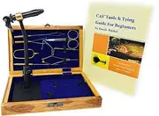 Colorado Anglers Z797 Wooden Fly Tying Standard Tool Kit, Fly Fishing Vise, Bobbin, Threader, Bodkin, Dubbing Twister, Hackle Pliers, Scissors, Whip Finisher