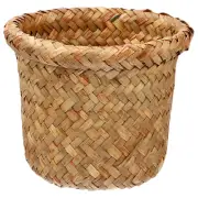Household Waste Basket Small Black Trash Can Laundry Office