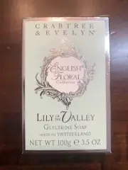Crabtree And Evelyn Lily Of The Valley Glycerine Soap 3.5oz New In Box