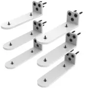Floating Shelf Bracket 6 Inch Heavy Duty White Shelf BracketHidden Shelf Brac...