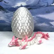 3D Articulated Axolotl Dragon with Egg, Axolotl Dragon Fidget Toy For Autism