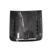 Carbon Fiber Style Add-On Front Bonnet Hood Scoop Vent Cover Car Truck Universal
