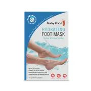 Baby Foot Hydrating Foot Mask 1-Pack. Intense Hydration and Moisturisation for Dry, Hard, Cracked Heels and Feet. 14 Natural Extracts-All Natural, No Harsh Chemicals, Easy At-Home 15min Foot Treatment