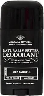 Old Faithful Naturally Better Deodorant - Magnesium and Activated Charcoal - Sensitive Skin Formula Free of Aluminium, Baking Soda, and Junk Ingredients - Made in the USA
