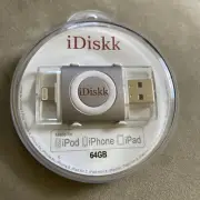 iDiskk USB 64GB Flash Drive Photo Stick Memory Stick Mobile for iPhone/IPad/iPod