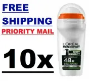 ____ 10 x L'oreal Men Expert XXL Roll ON 48h Anti-Marks SHIRT PROTECT Deodorant