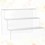 Clear Step Riser 3 Tier Display Tray Clear Cake Stands 3 Tier Display Shelf
