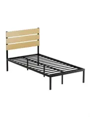 [Artiss] Paula King Single Metal Bed Frame in Multi