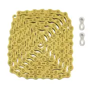YBN 10 Speed Chain 120 Link w/ Power Lock for Shimano Sram Campagnolo , Gold