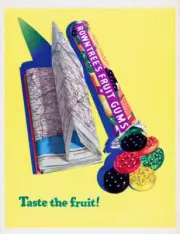 Advertisement For Rowntrees Fruit Gums Candy 1950s era Photo