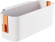 HYOATREA Bedside Storage Organizer Caddy Hanging Organizer Bunk Bed Shelf Holder Pocket for College Dorm Room Baby Bed Rails (Orange)
