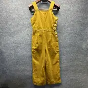 ASOS Denim Jumpsuit Women Size US6 UK 10 Gold Wide Leg Overalls Comfy Baggy