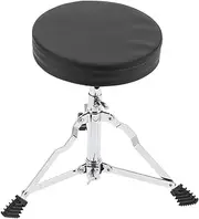 Drum Throne Padded Drum Adjustable Height with 5A Maple Wood Stick for Drumming Stools
