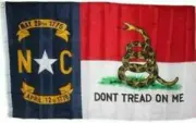 North Carolina DON'T TREAD ON ME State Flag 3x5 ft Gadsden Rattlesnake Snake NC