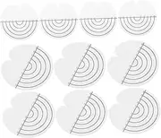 MERRYHAPY 100 Pcs Fusion Glue Protector Templates: Spacer Pads for Hair Extension Bonding – Round Shield for Salon & Home DIY Hair Styling
