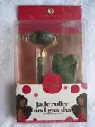 Natural Stone Face Massaging Jade Roller & Gua Sha Gift Set Spa Savvy Donna Max